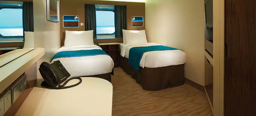Mid-Ship Oceanview with Large Picture Window