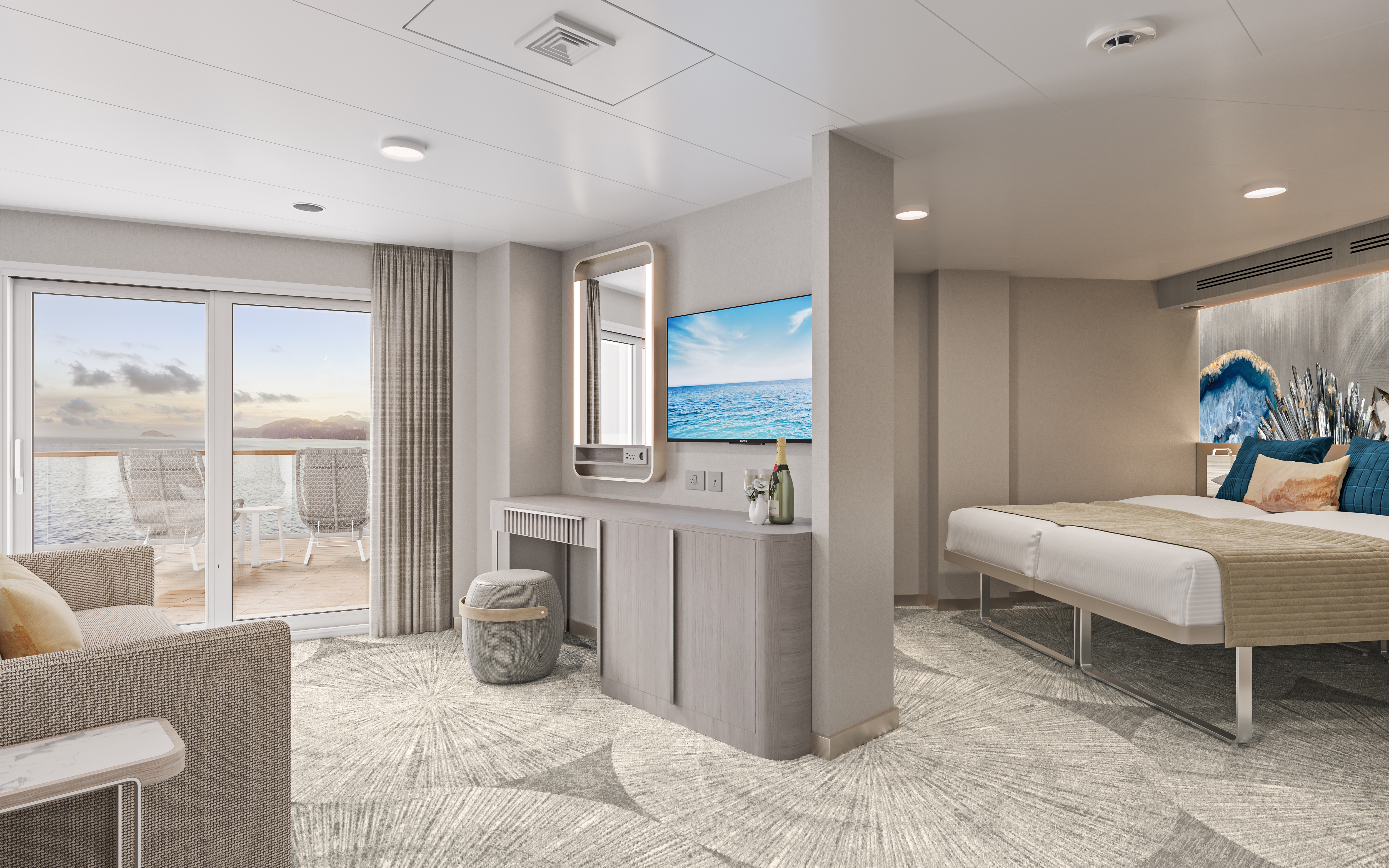 Aft-facing Suite With Large Balcony