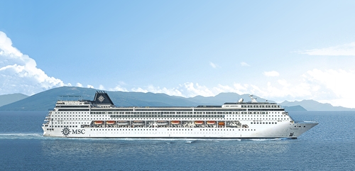 MSC Armonia at sea