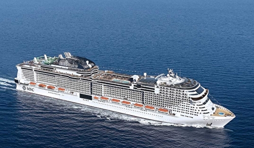 MSC Grandiosa at sea