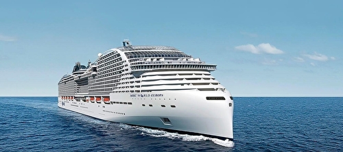 MSC World Europa at sea