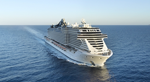 MSC Seashore at sea